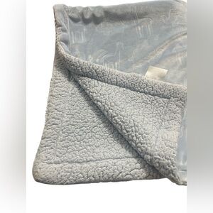 Cloud Island Blue Animal Embossed Satin Baby Blanket Oeko Tex  # SH025 179555